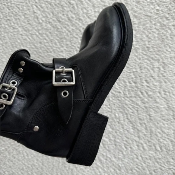 GOLDEN GOOSE Black  Biker Bootie Italy SZ 39   New Never Worn - Picture 7 of 13